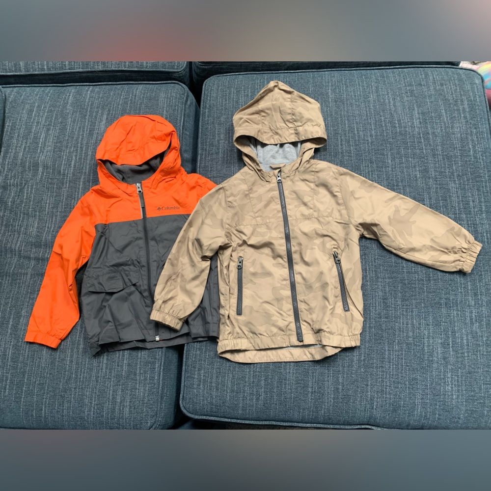 Two boys 4T lightweight jackets (The GAP/Columbia)